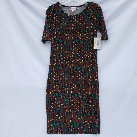Lularoe Julia Multicolored dress Size XS - NWT - Picture 4 of 7